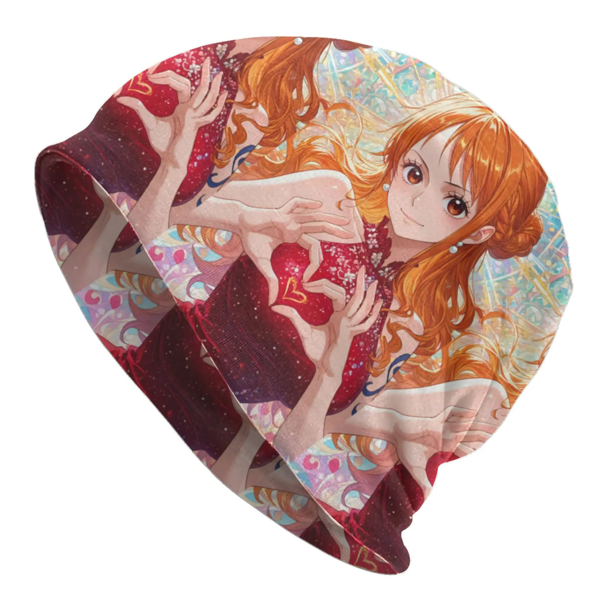 Nami Anime Comic Bonnet Hats  Hip Hop Knit Hat For Women Men