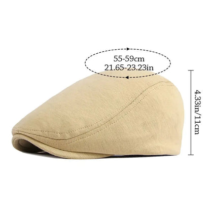 Fashion Soft Beret Hat Solid Color Casual Newsboy Hat