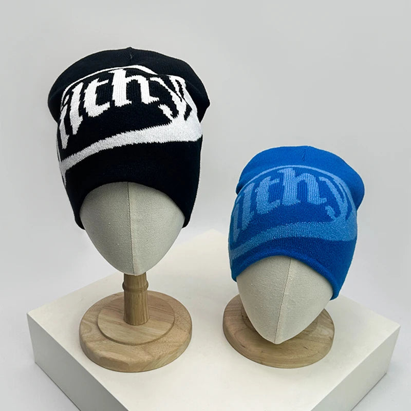 Autumn And Winter New Unisex European Style Letter Knitted Hats