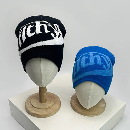Autumn And Winter New Unisex European Style Letter Knitted Hats