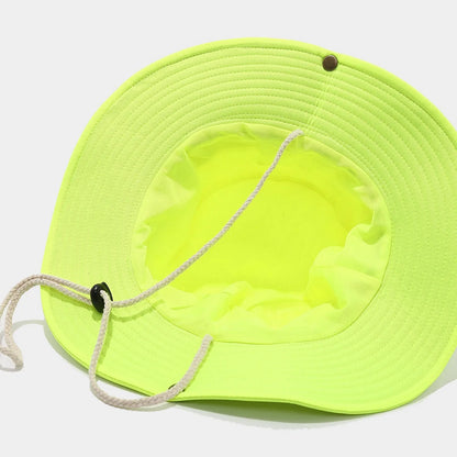 Summer Men Women Fluorescent Bucket Hat