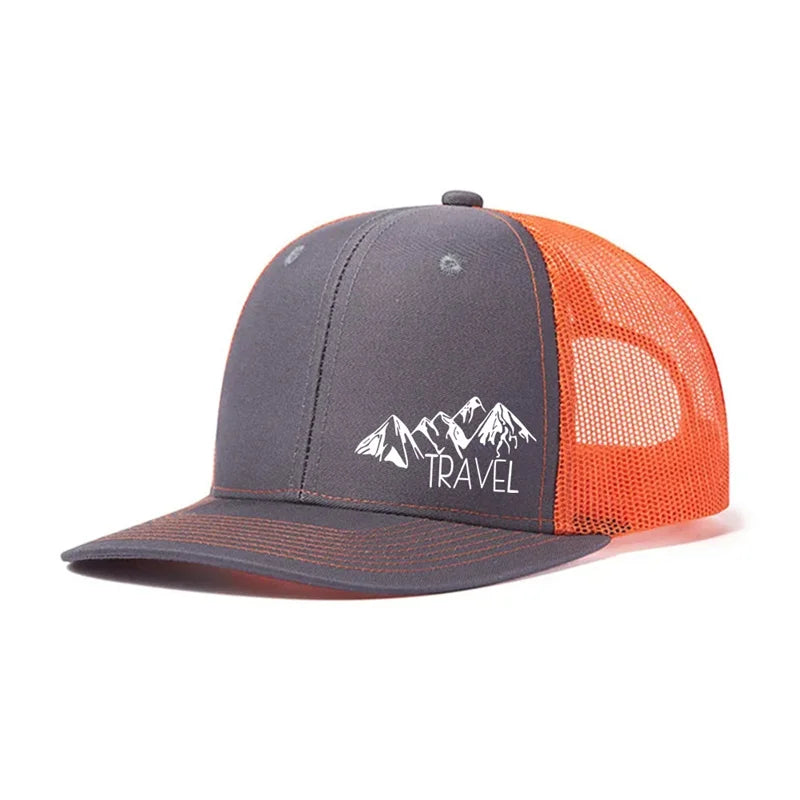 Unisex Summer Printed Hill Baseball Cap for Men Women
