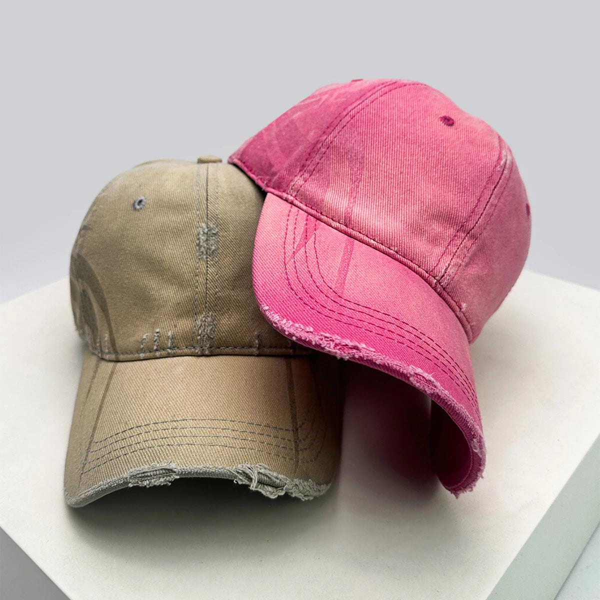 New Unisex Gradient Simple Solid Baseball Hats