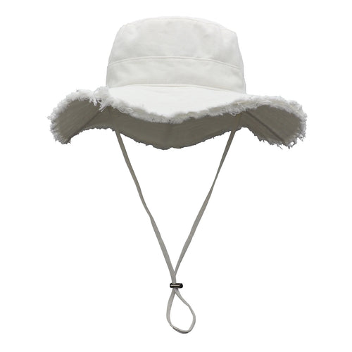 UPF50+ Cotton Wide Brim Sun Hat