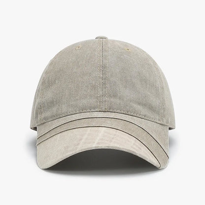 Spring Autumn Solid Color Washed Baseball Cap