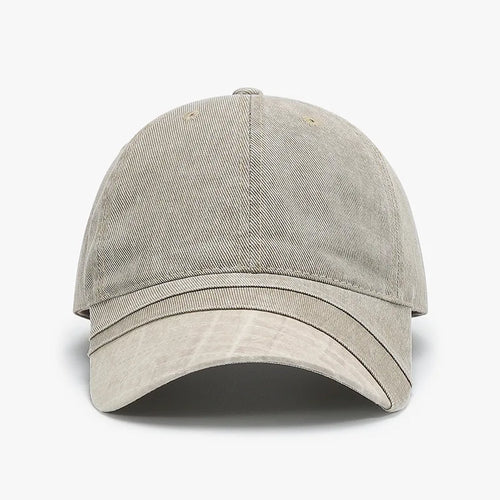 Spring Autumn Solid Color Washed Baseball Cap
