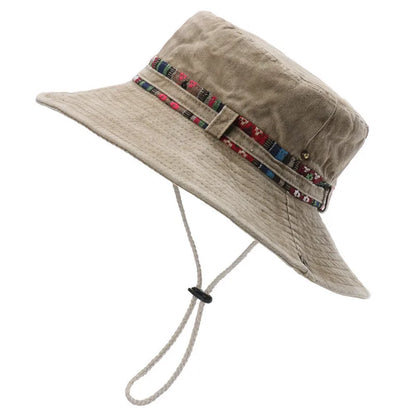 Summer Men's Cotton Bucket Hat Fisherman Hats