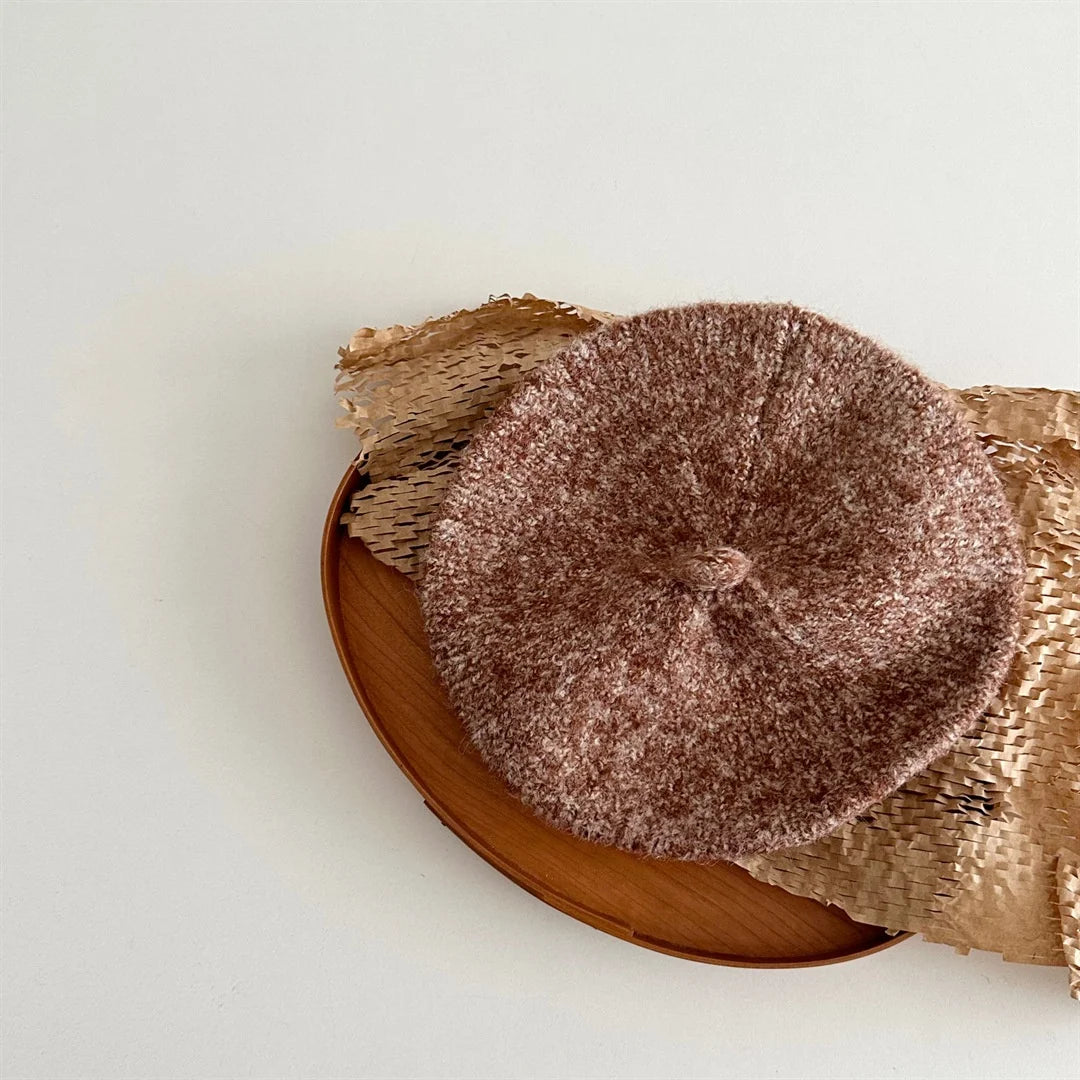 Winter Knit Baby Cap Solid Color Warm Baby Caps