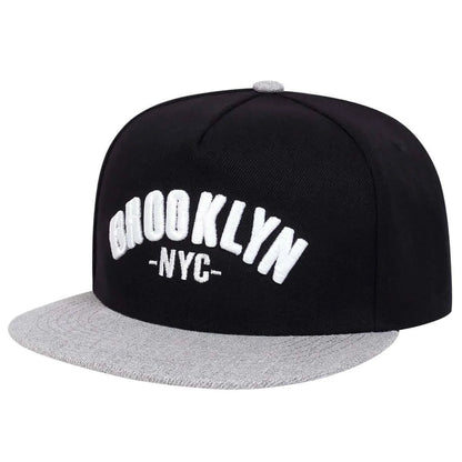 Unisex Brooklyn Embroidery Hip-Hop Hats Outdoor Adjustable