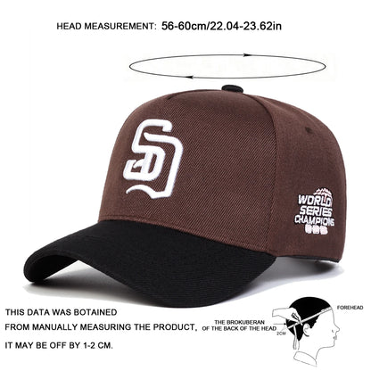 Unisex SD Letter Embroidery Baseball Caps Casual Hats Spring and Autumn