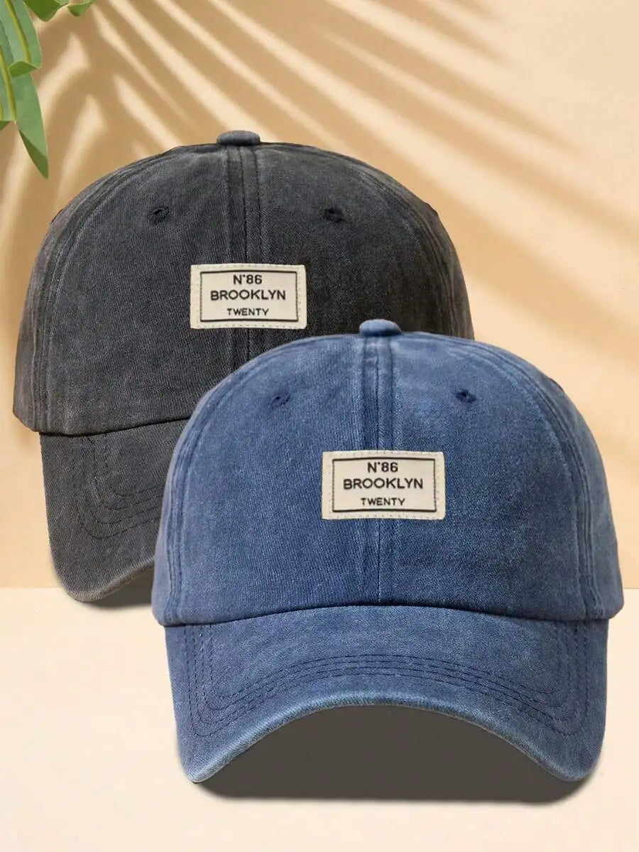 Unisex Washed Denim Baseball Cap Adjustable Casual Hat