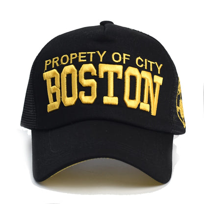Summer Men Mesh Baseball Cap Outdoor Sport Letter Snapback Hat