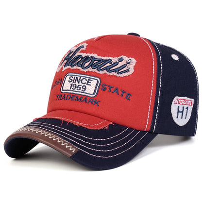 Unisex Aloha State Letter Embroidery Baseball Caps Spring and Autumn Sports Cap