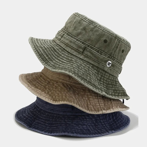 2022 Cotton Solid Color Bucket Hat Fisherman Hat