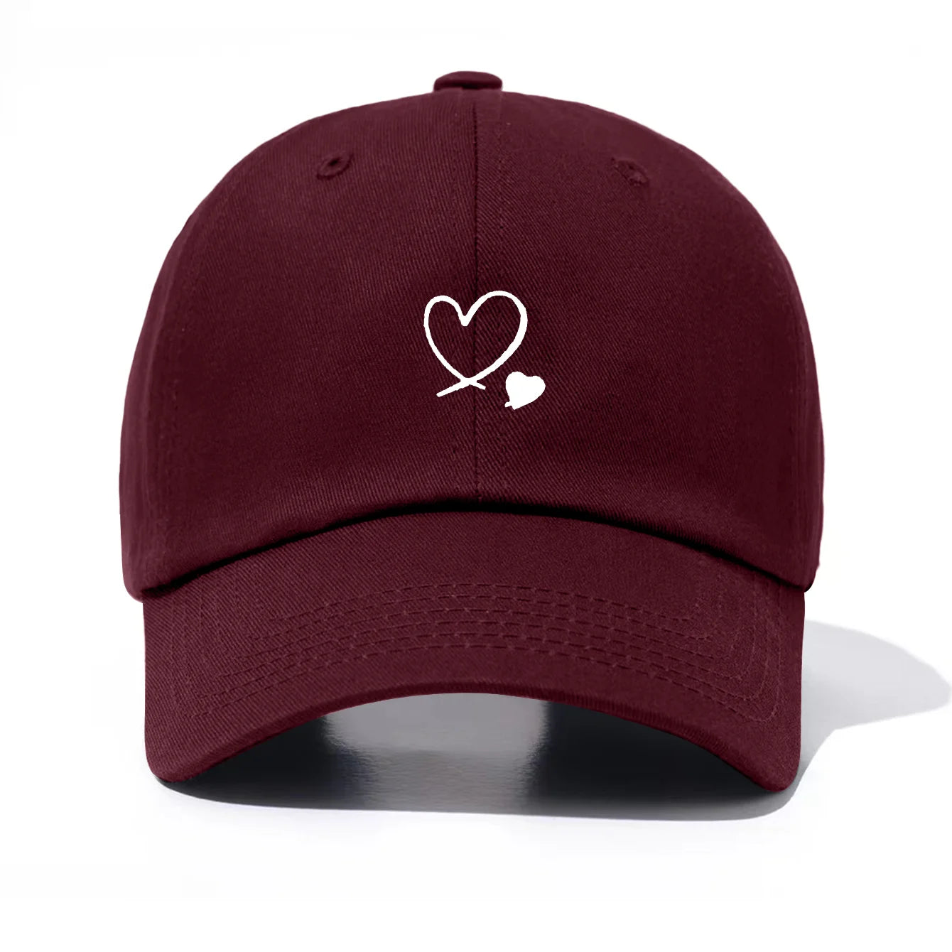 Hearts Print Baseball Cap For Men & Women