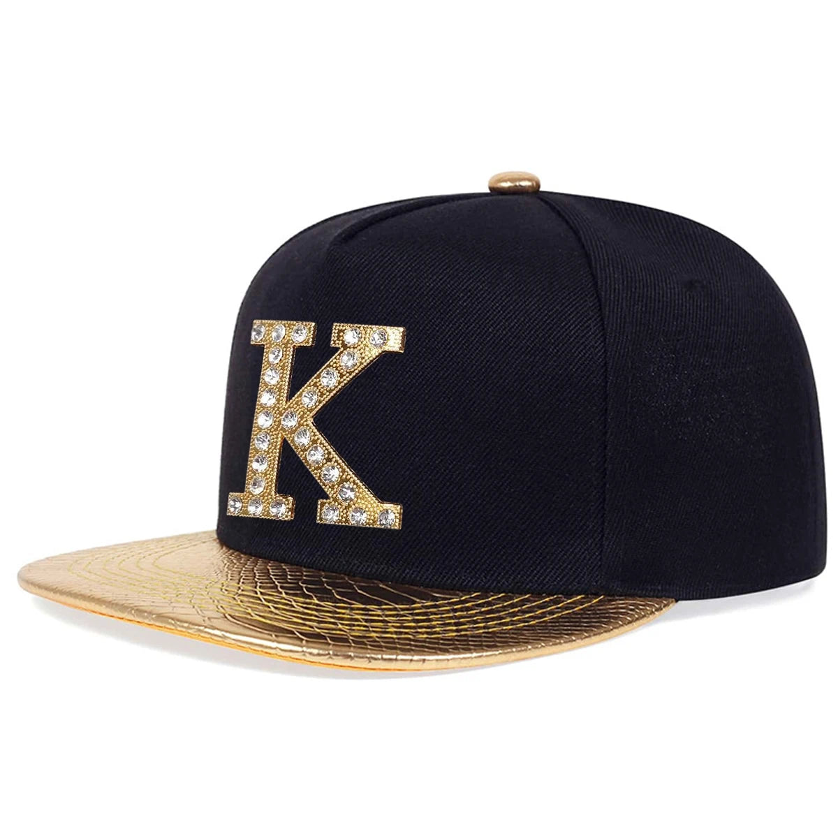 Unisex K Letter Label With Drill Hip-Hop Hats Spring Autumn