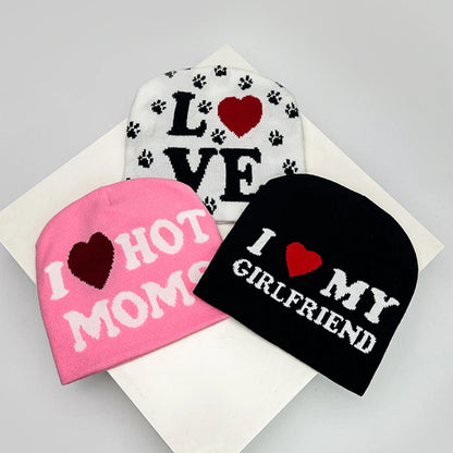New Unisex Design Sense Love Letter Knitted Hats