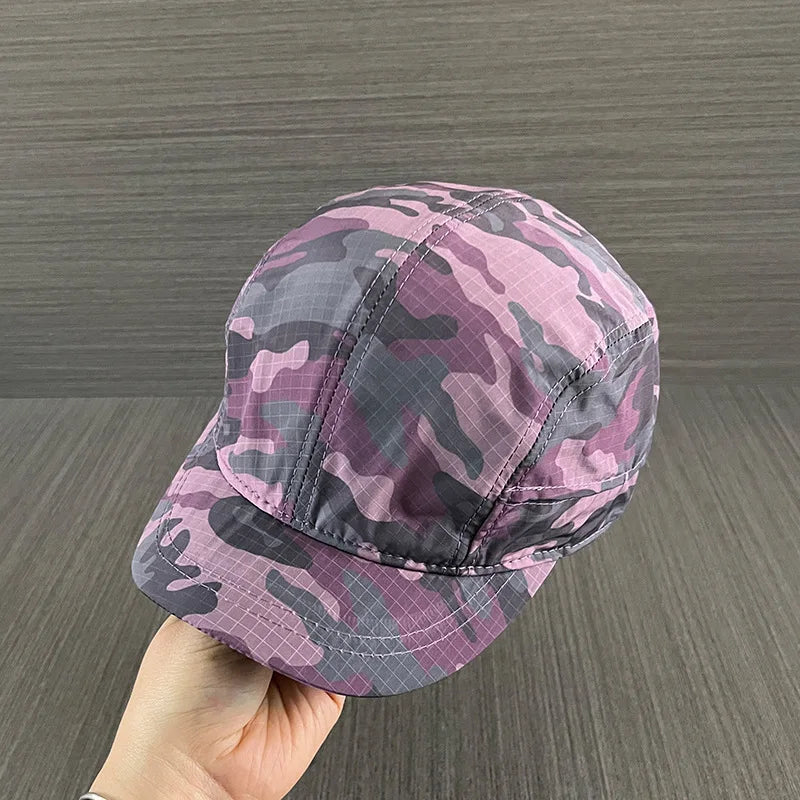 2026 New Summer Fashion Camouflage Plaid Baseball Cap