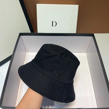Japanese Niche Luxury Designer Letter M Bucket Hats