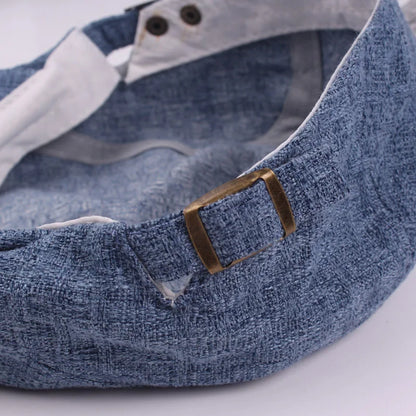 2026 New Summer Thin Double Breasted Beret Fashion Men