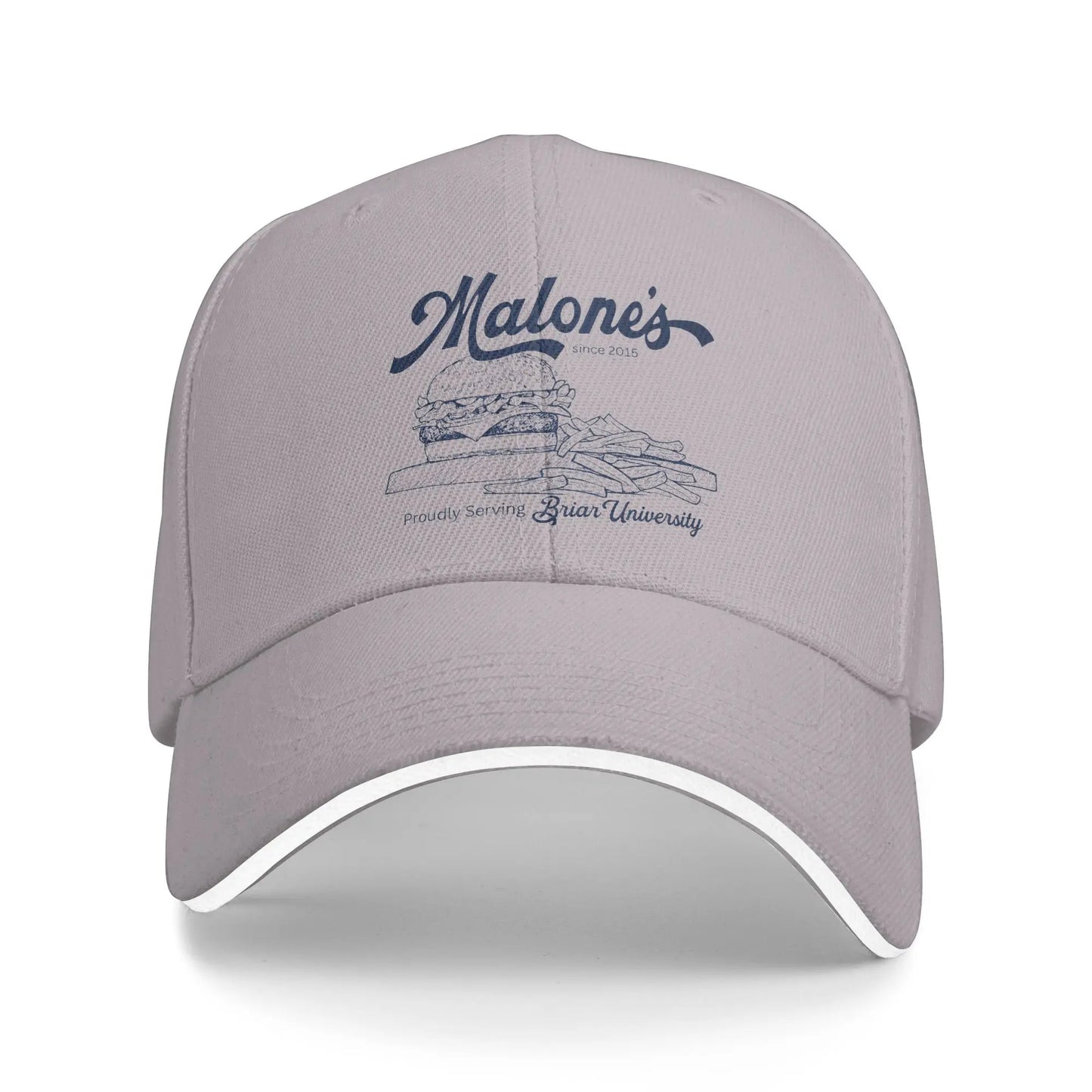 Off Campus Retro Burger Sun Hat Autumn Sunscreen Baseball Caps Men's Women's