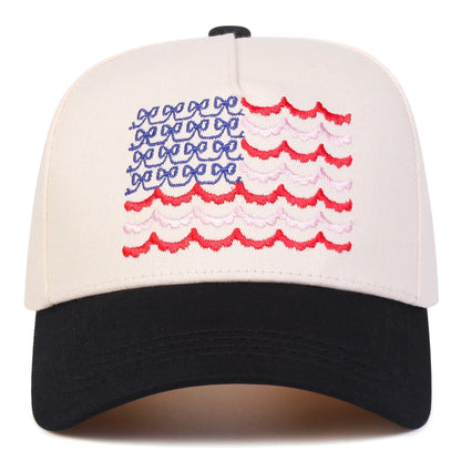 Unisex American Flag Embroidery Baseball Caps Spring Autumn