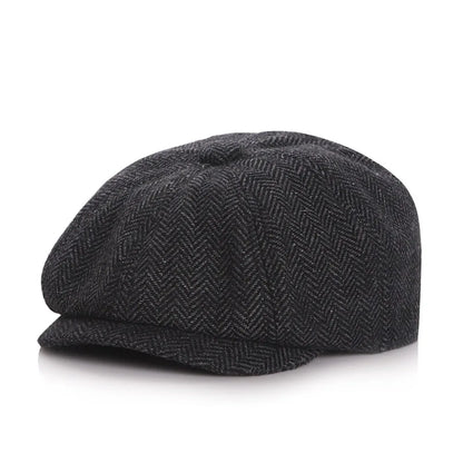New Tweed Kids Beret Cap Vintage Style Cute Retro Newsboy Hat