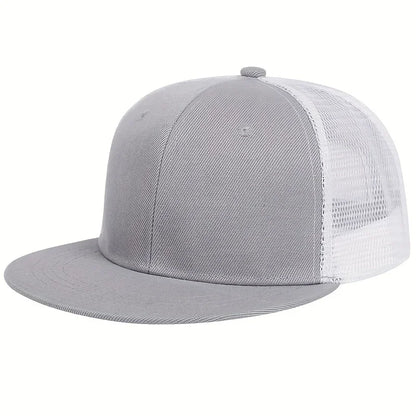 Unisex Solid Color Splicing Snapback Hats Spring Autumn