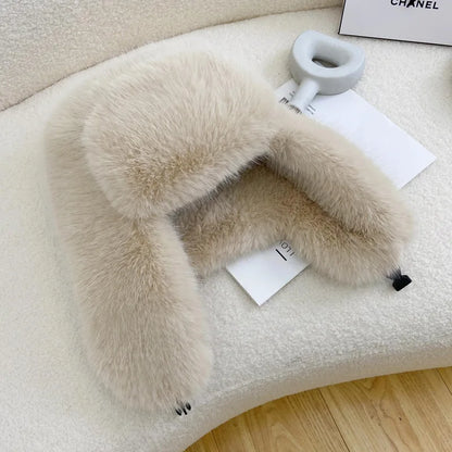 Faux Fur Hats For Women Winter Autumn Fluffy Russian Hat