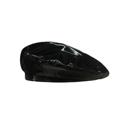 Korean Pu Bright Leather Beret Spring And Summer British