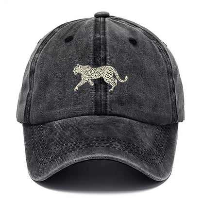 Cheetah-Style Printed Baseball Cap, Men Fashion Hat