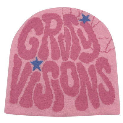 Unisex Knitted Hats Trendy Letter Pattern Popular Hip-Hop Hats