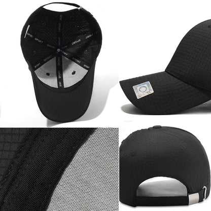 New Plaid Solid Hard Top Baseball Cap Outdoor