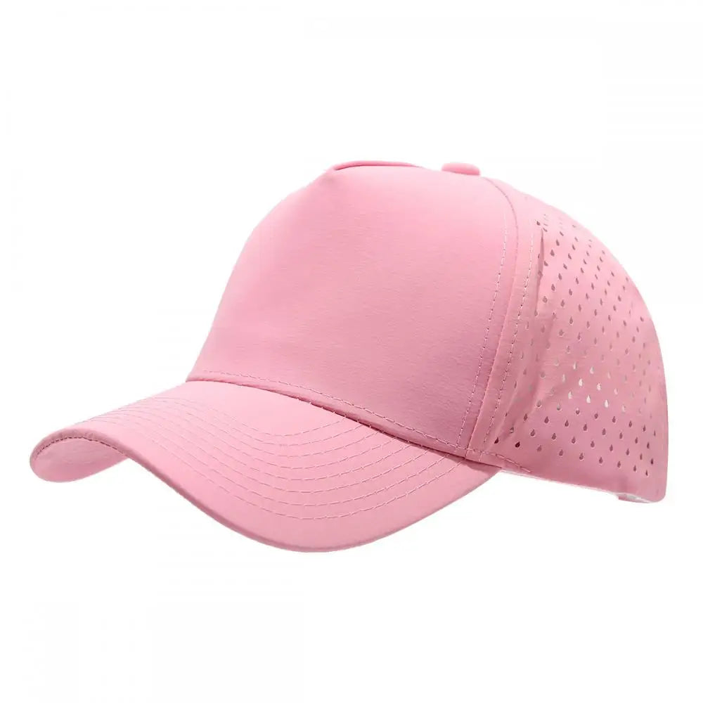 New Five-Ply Laser Perforated Quick-Drying Cap Breathable Sports Visor Cap