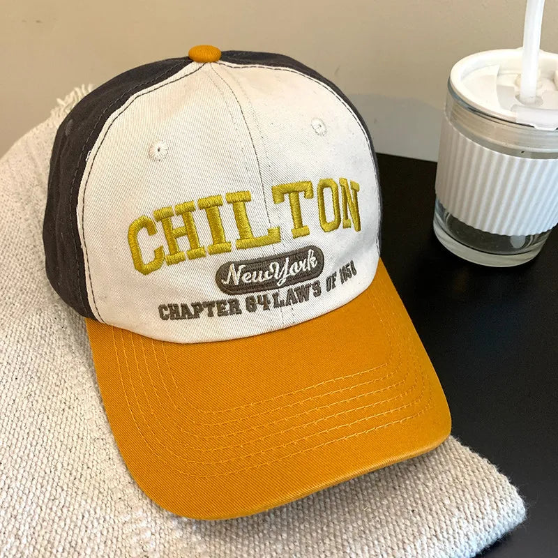 Letter Embroidery Baseball Cap Women Man