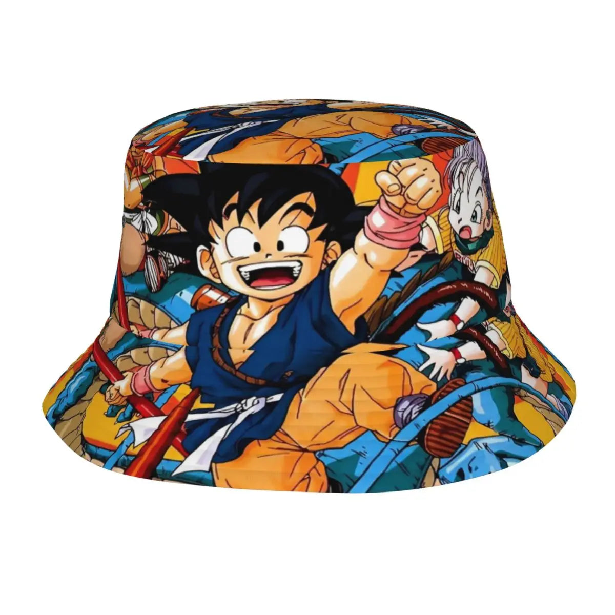 Goku Dragon Ball Bucket Hats for Woman Summer Travel Anime Manga