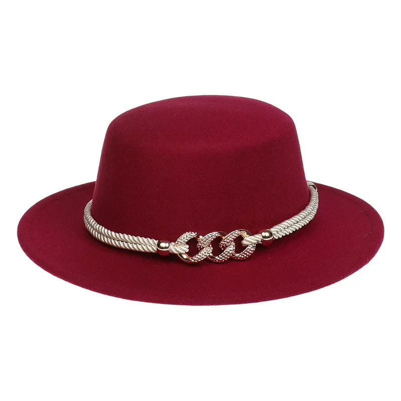 Unisex British Style Lightweight Felt Fedora Jazz Trilby Hat