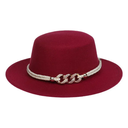 Unisex British Style Lightweight Felt Fedora Jazz Trilby Hat