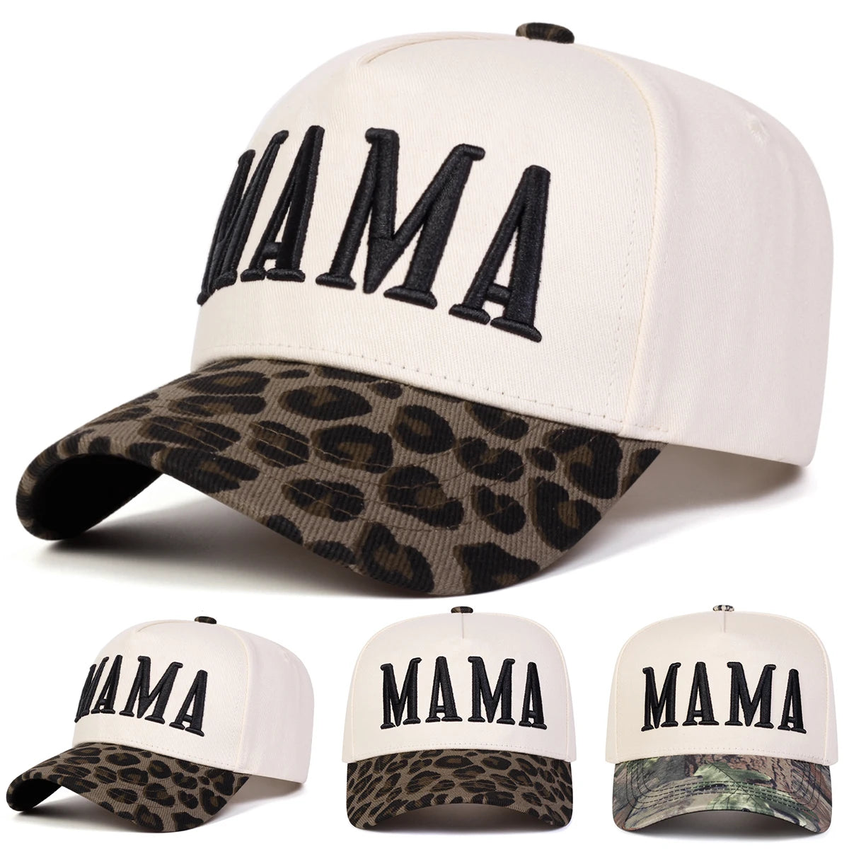 Unisex Mama Embroidery Baseball Caps Spring Autumn