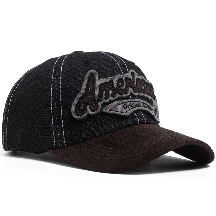 Summer Denim Baseball Cap Men's