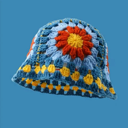 2025 Autumn New Crochet Korean Handmade Bucket Hat