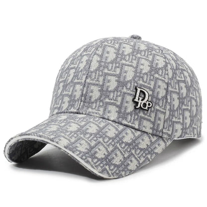 Versatile Korean Style Full Letter Baseball Cap Unisex Trendy Duckbill Casual Retro