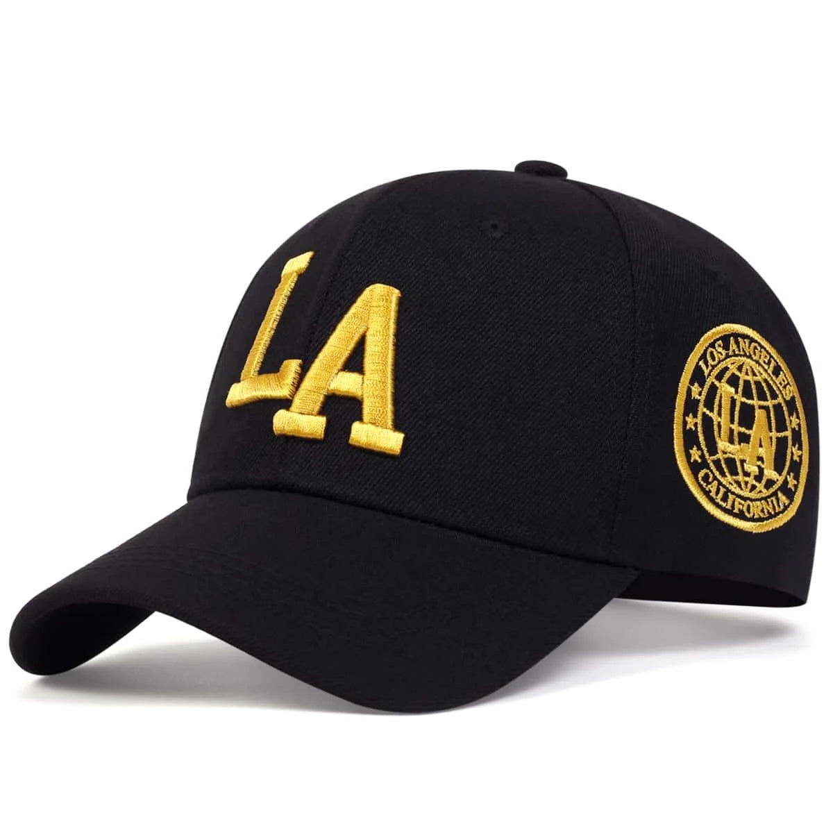 Unisex LA Letter Embroidery Snapback Baseball Caps Spring And Autumn Outdoor