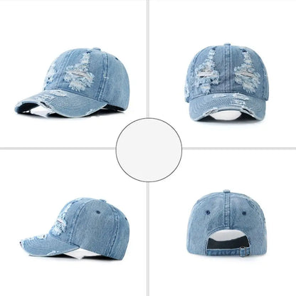 Versatile Creative Denim Baseball Cap