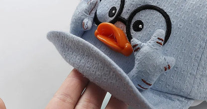 Summer Kids Mesh Baseball Caps Baby Lovely Cartoon Duck Cotton Hats Girl Boys  1-10M