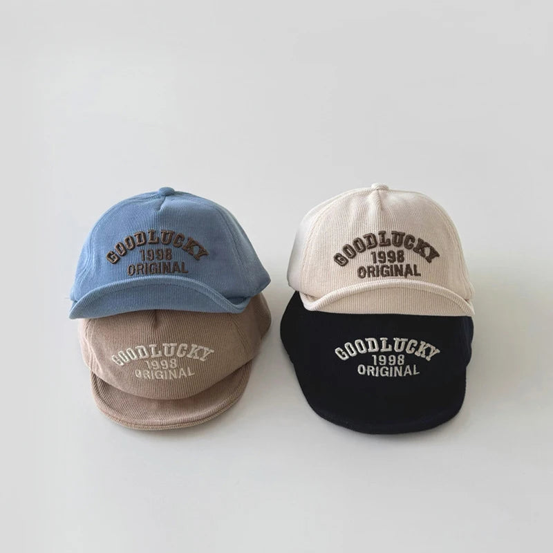 Spring Letter Embroidery Baby Sun Hat Soft Brim Baby Boys Girls Baseball Cap Adjustable Infant Casual Peaked Hat
