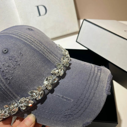 High Quality Fashion Rhinestone Baseball Women's