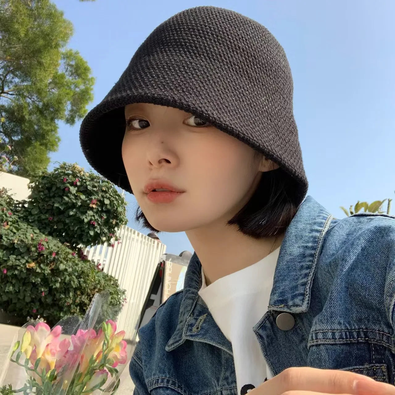 New Fashion Summer Linen Hats Women Foldable Outdoor
