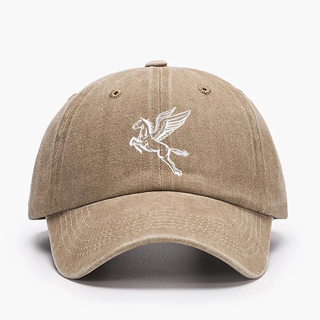Horse Embroidery Baseball Cap, Mesh Sun Protection Unisex Adjustable Outdoor Hat