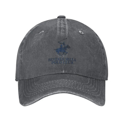 Beverly Hills Club Pattern Printing Baseball Cap Classic Polo Denim Cap